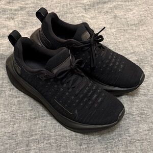 Men’s Nike ReactX Infinity Run 4 Triple Black Running Shoes Size 10
